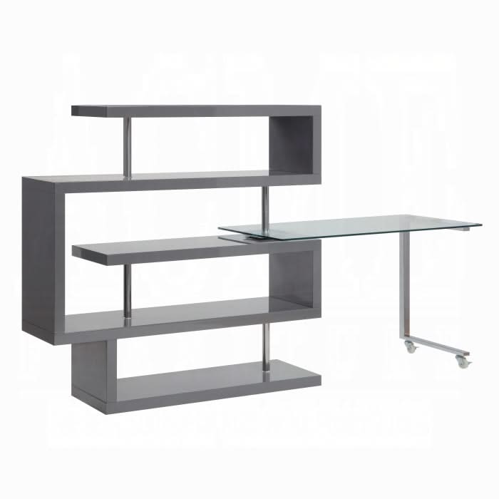 Buck II Writing Desk W/Bookshelf