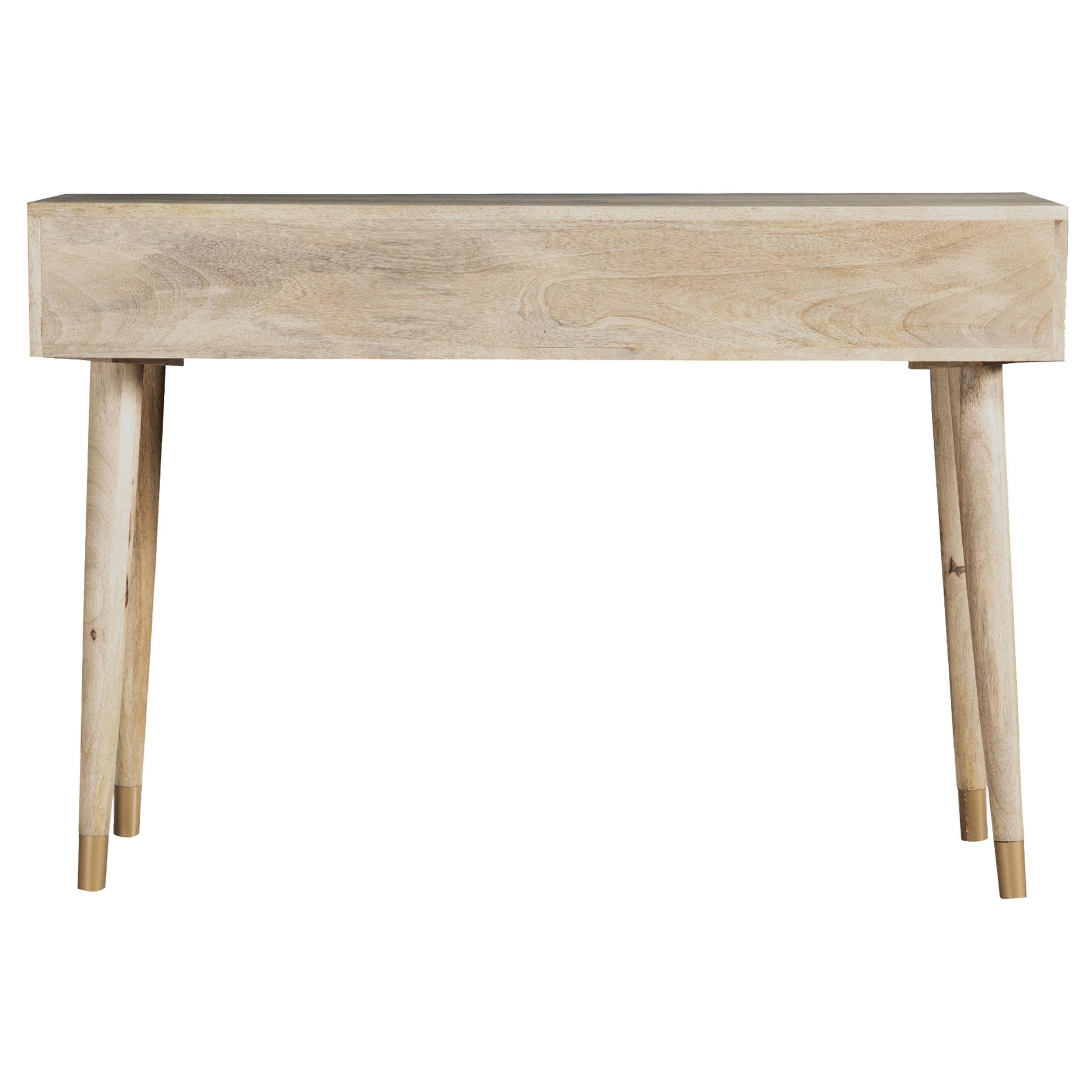 Alyssum 2-drawer Wood Entryway Sofa Console Table Natural