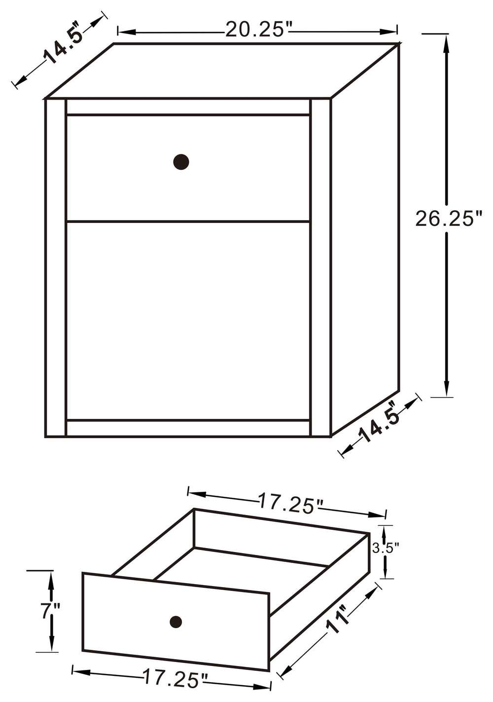 Mesa auxiliar con espejo y 1 cajón Coquette, color plateado
