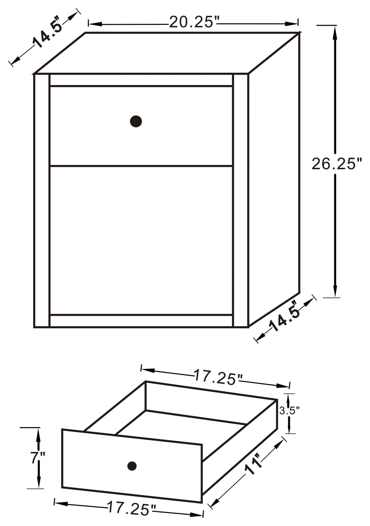 Mesa auxiliar con espejo y 1 cajón Coquette, color plateado