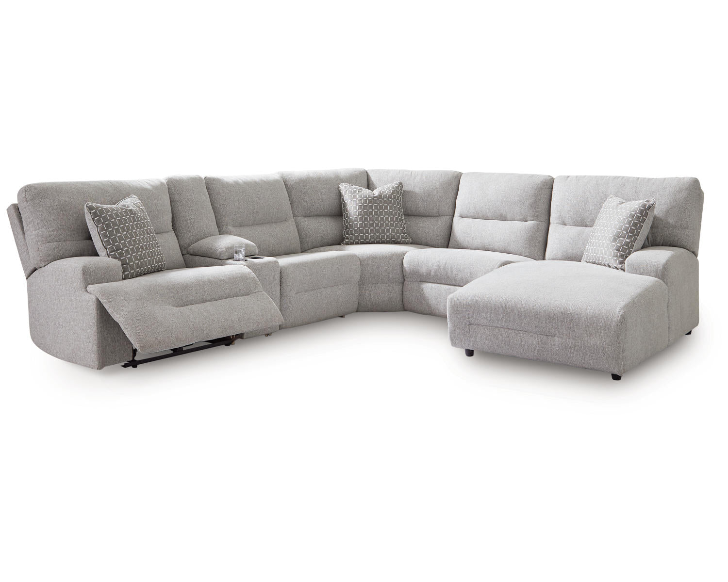 Acklen Place 6-Piece Power Reclining Sectional with Chaise