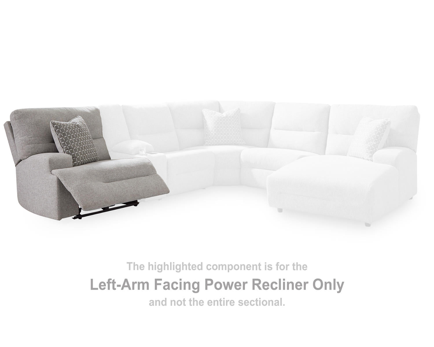 Acklen Place Left-Arm Facing Power Recliner