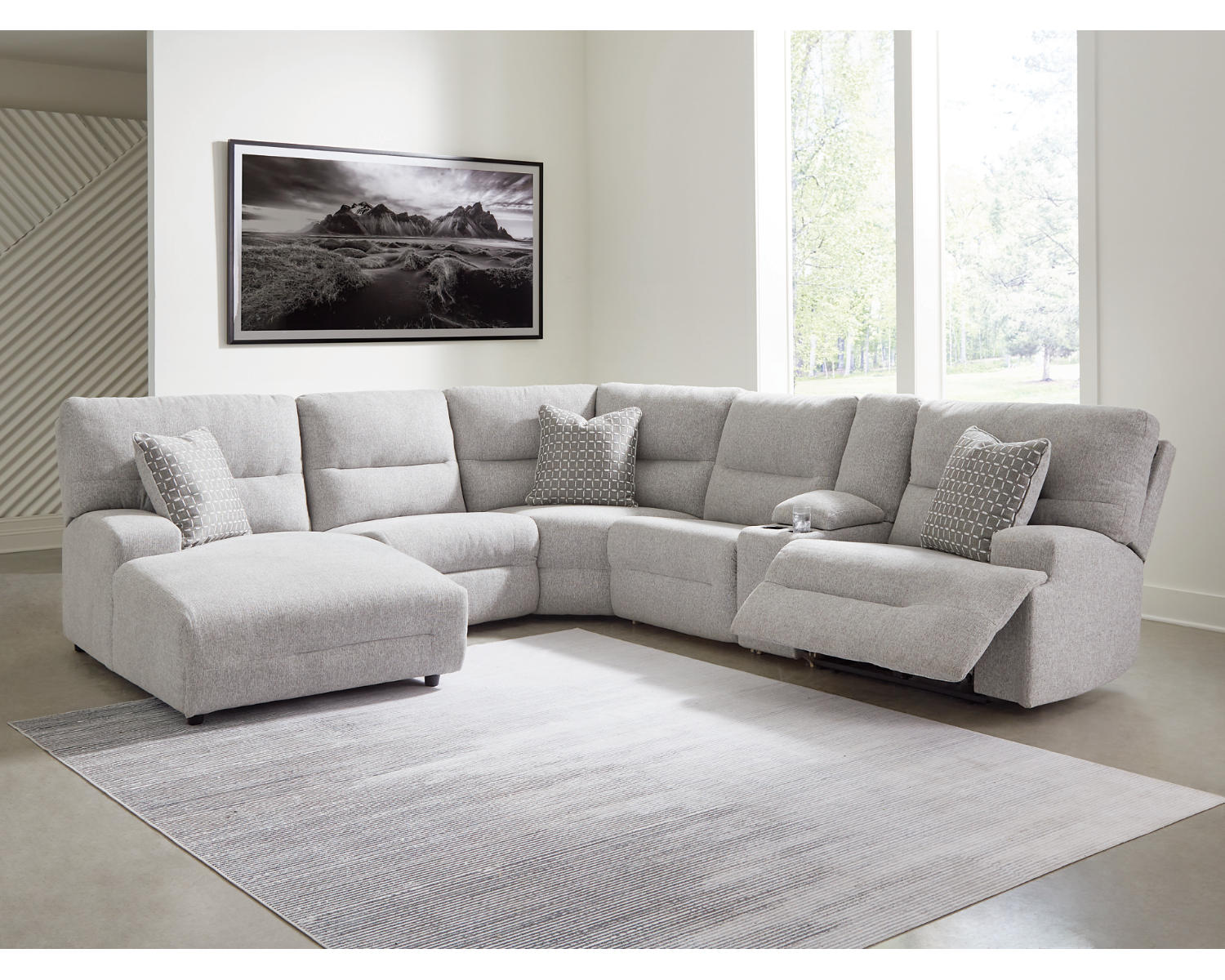 Acklen Place 6-Piece Power Reclining Sectional with Chaise