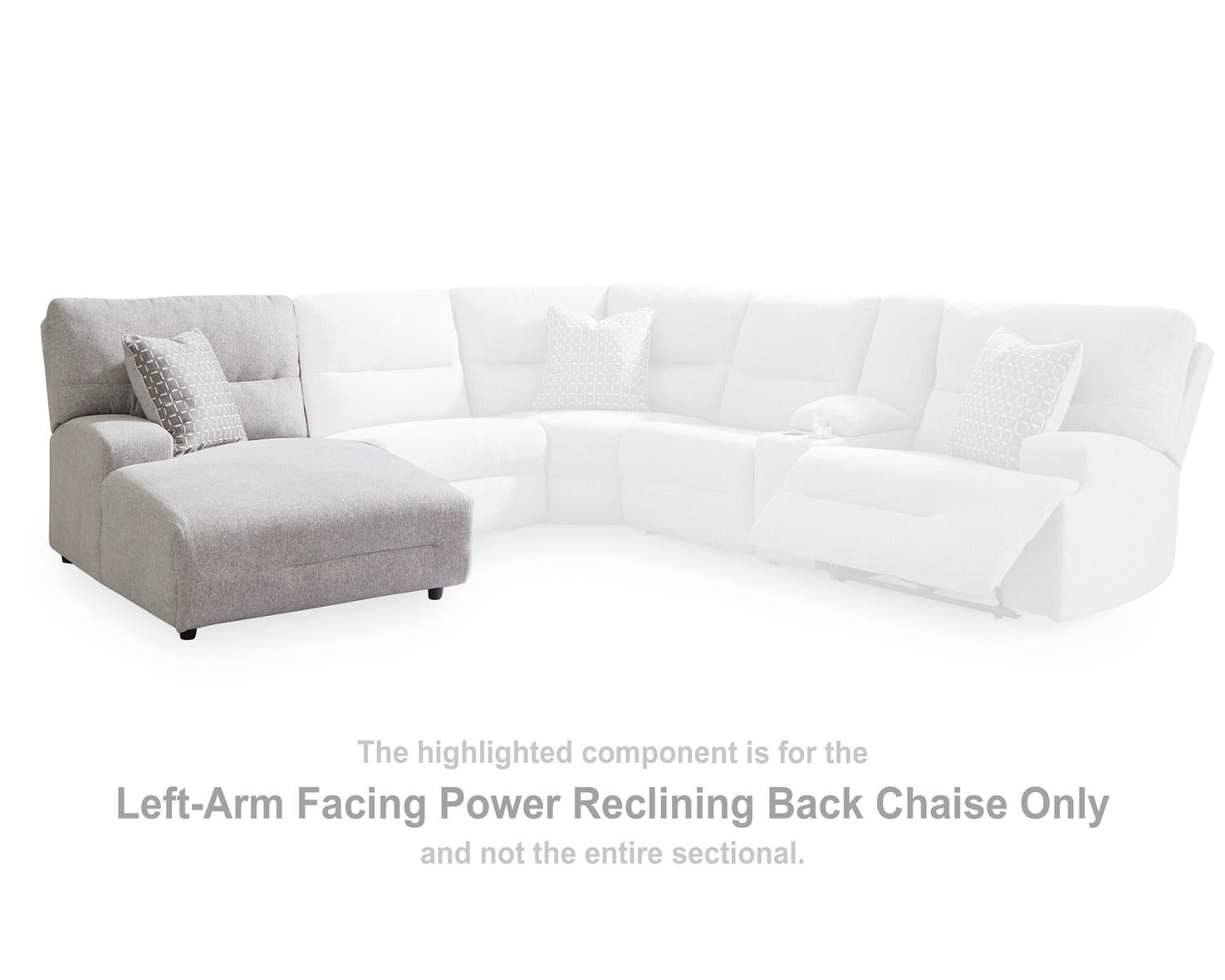 Acklen Place Left-Arm Facing Power Reclining Back Chaise