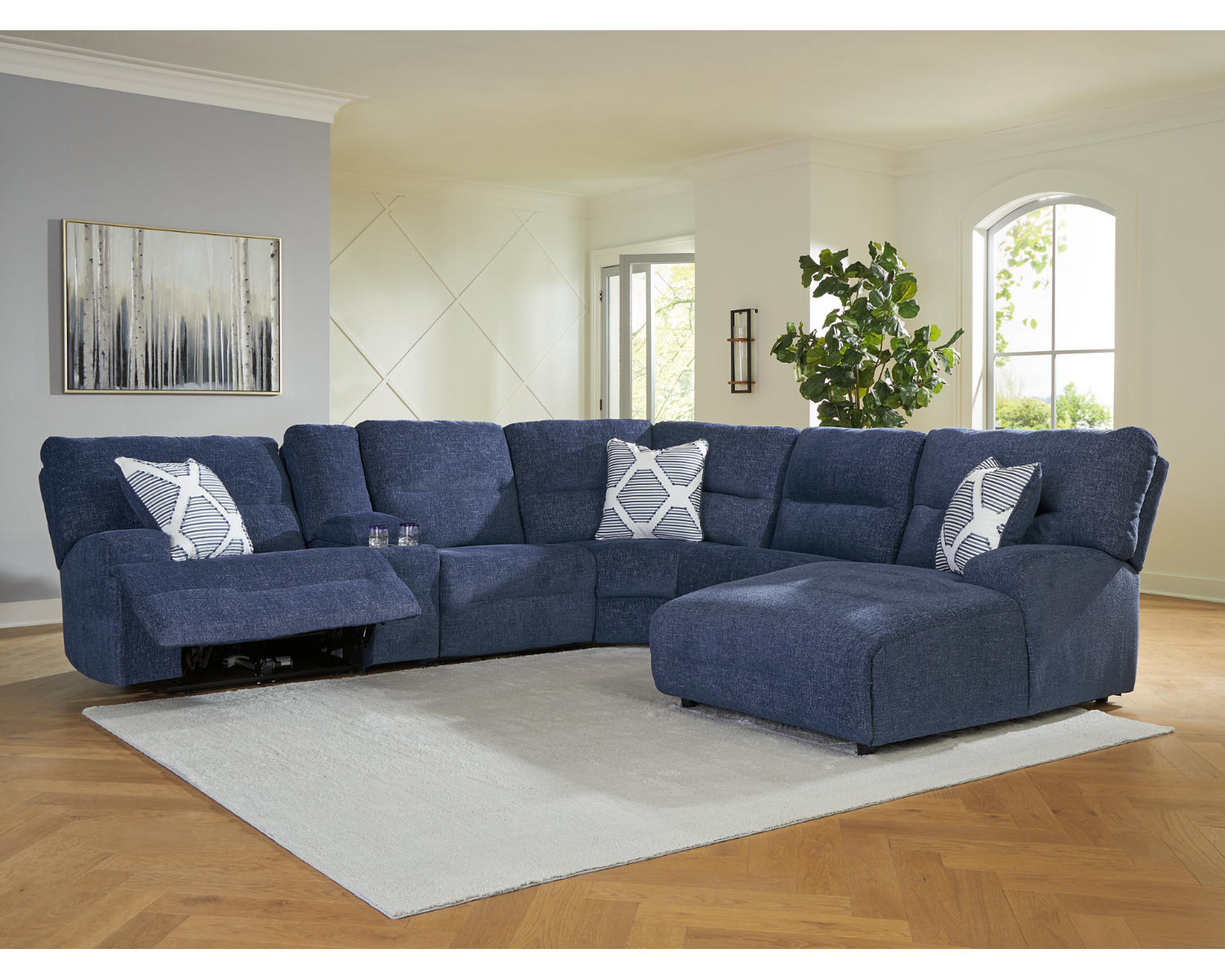 Acklen Place 6-Piece Power Reclining Sectional with Chaise