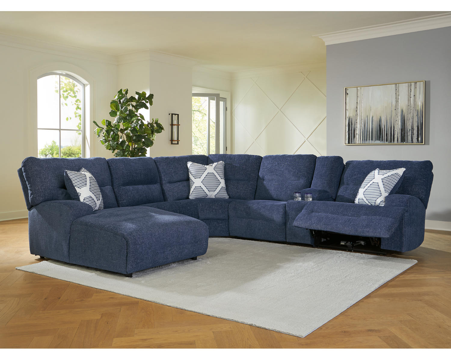 Acklen Place 6-Piece Power Reclining Sectional with Chaise