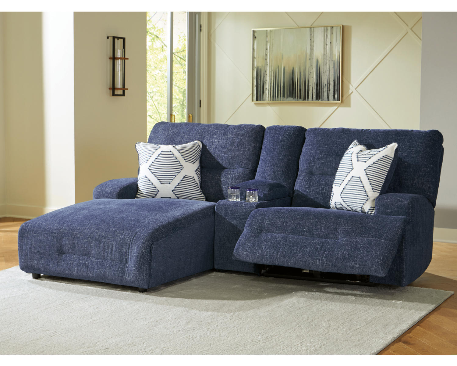 Acklen Place 3-Piece Power Reclining Sectional Sofa with Chaise