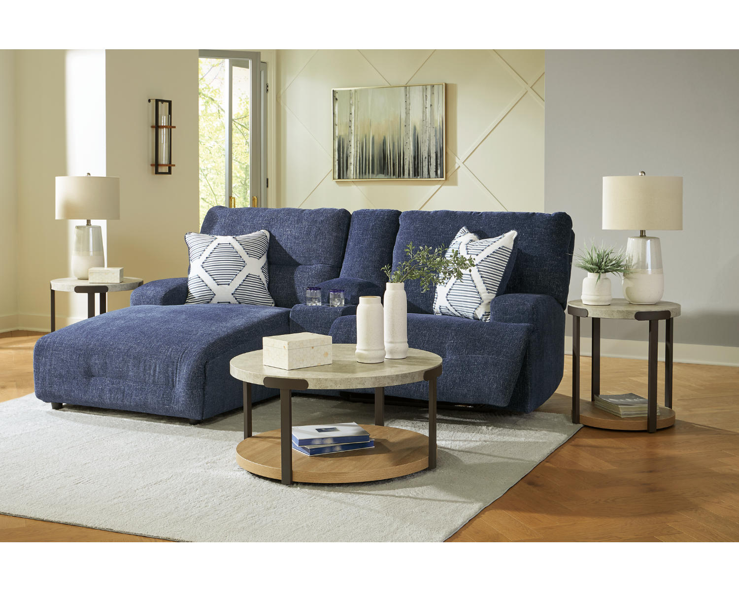 Acklen Place 3-Piece Power Reclining Sectional Sofa with Chaise