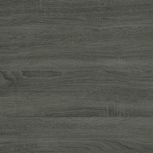 Mesa auxiliar rectangular Dani en forma de C, color gris desgastado