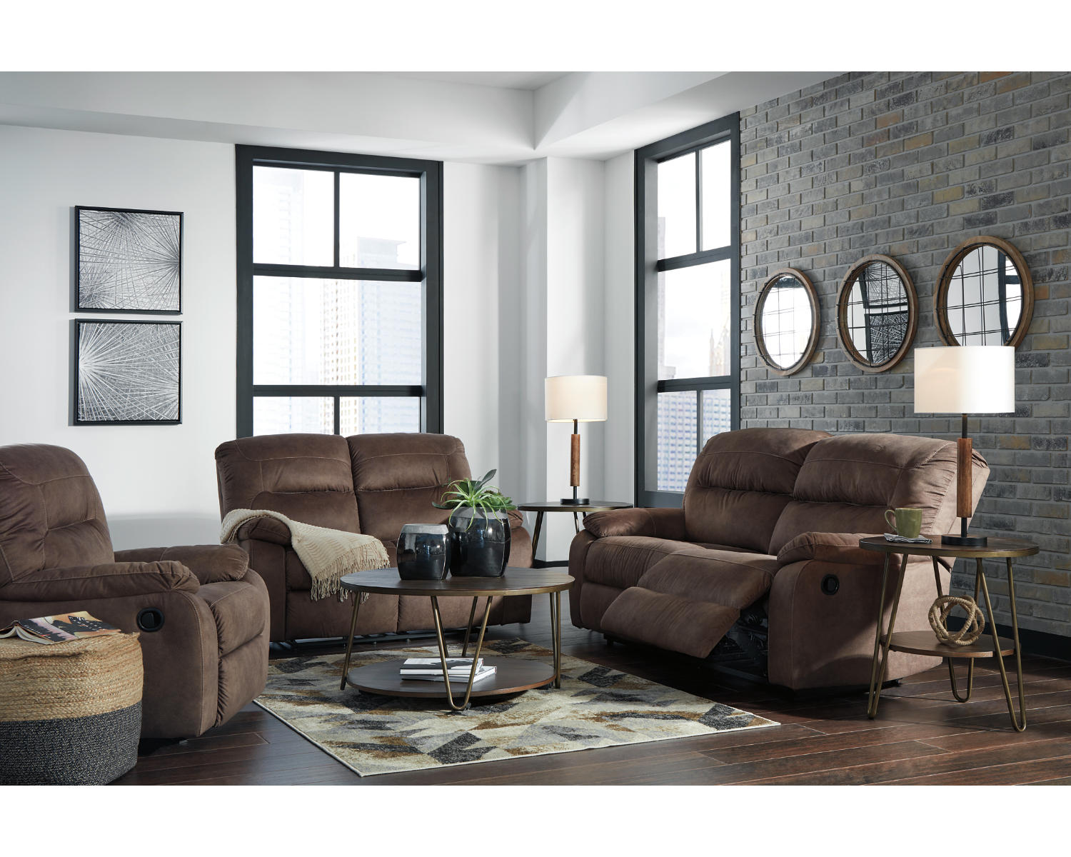 Bolzano Reclining Sofa and Loveseat with Recliner