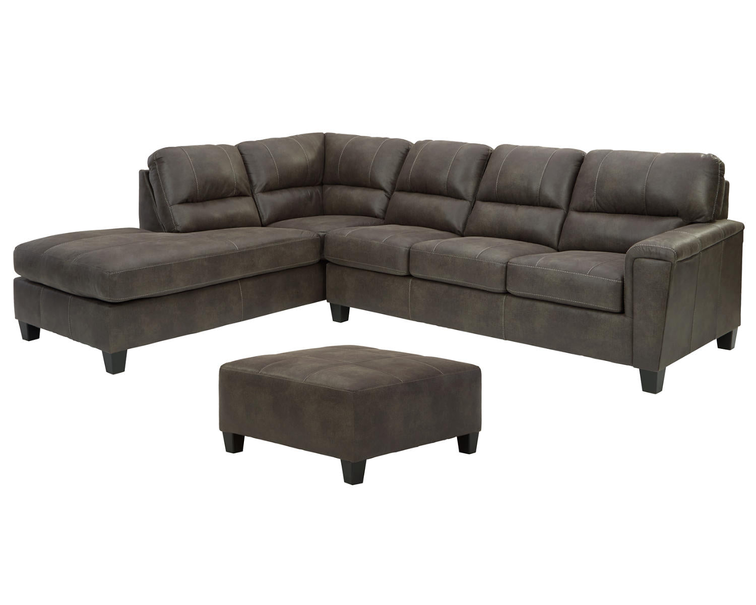 Navi 2-Piece Sectional with Ottoman