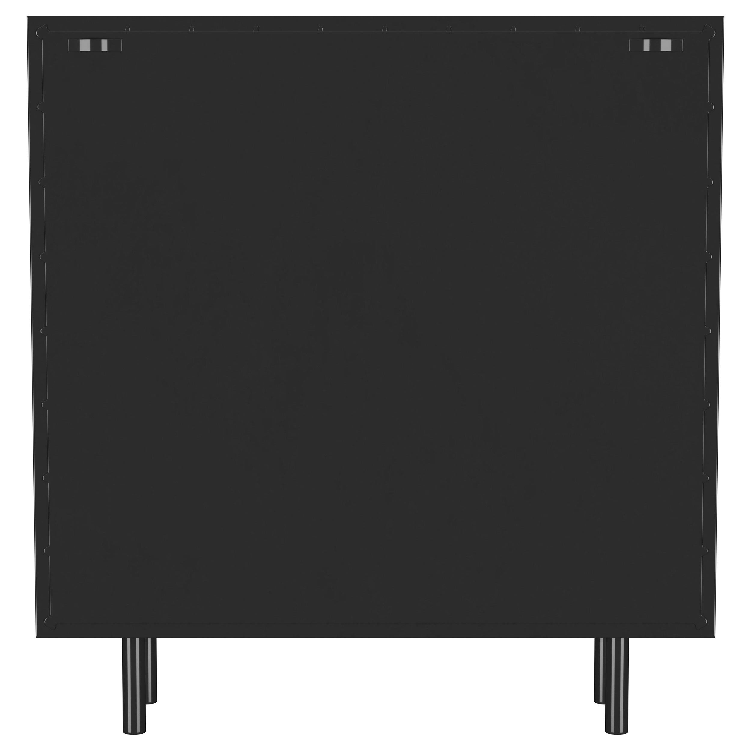Dalia 2-door Accent Storage Cabinet with Shelving Black