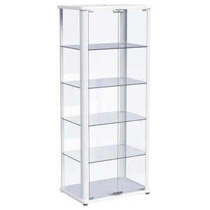 Vitrina Aero de 5 estantes con iluminación LED blanca