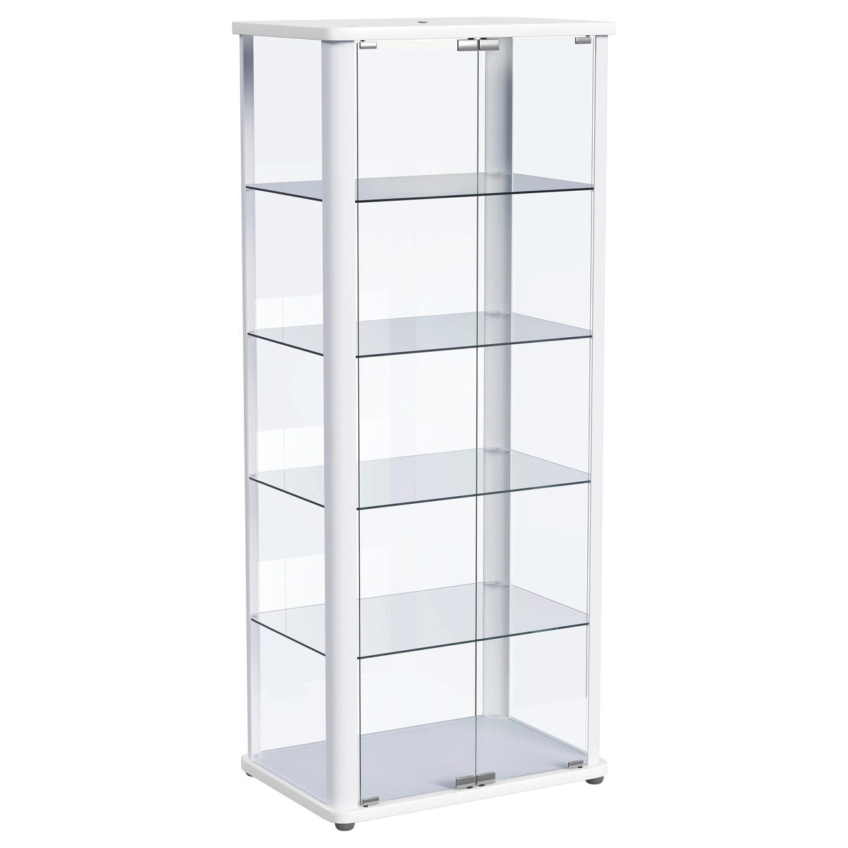 Vitrina Aero de 5 estantes con iluminación LED blanca