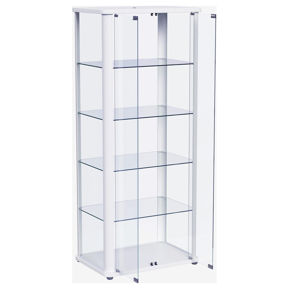 Vitrina Aero de 5 estantes con iluminación LED blanca