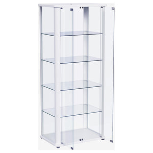 Vitrina Aero de 5 estantes con iluminación LED blanca