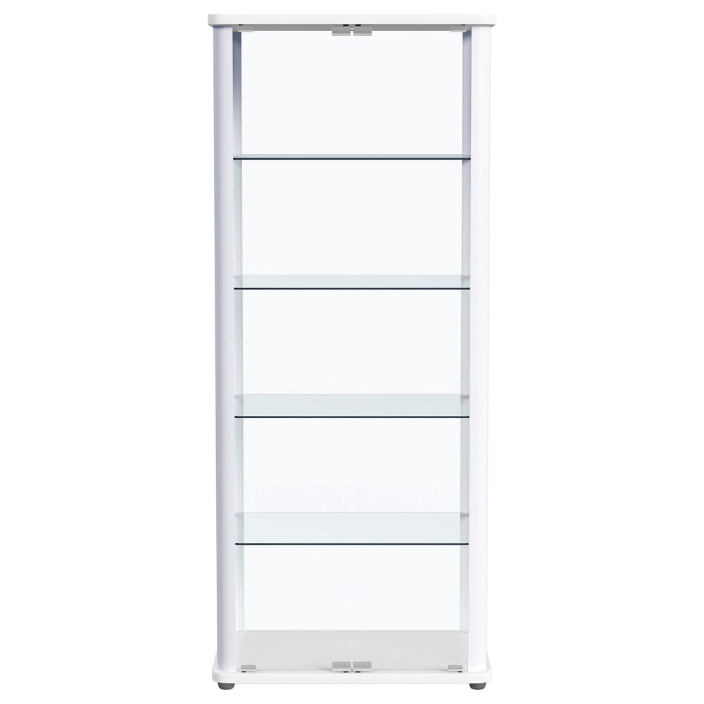 Vitrina Aero de 5 estantes con iluminación LED blanca