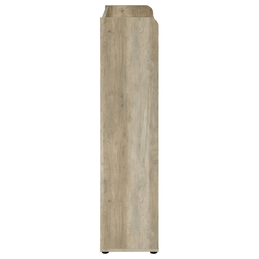 Zapatero Denia de 3 niveles de madera de ingeniería, blanco