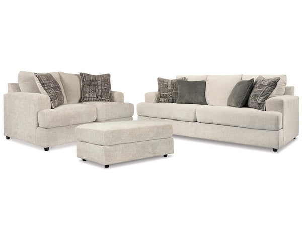 Sofá, loveseat y otomana Soletren