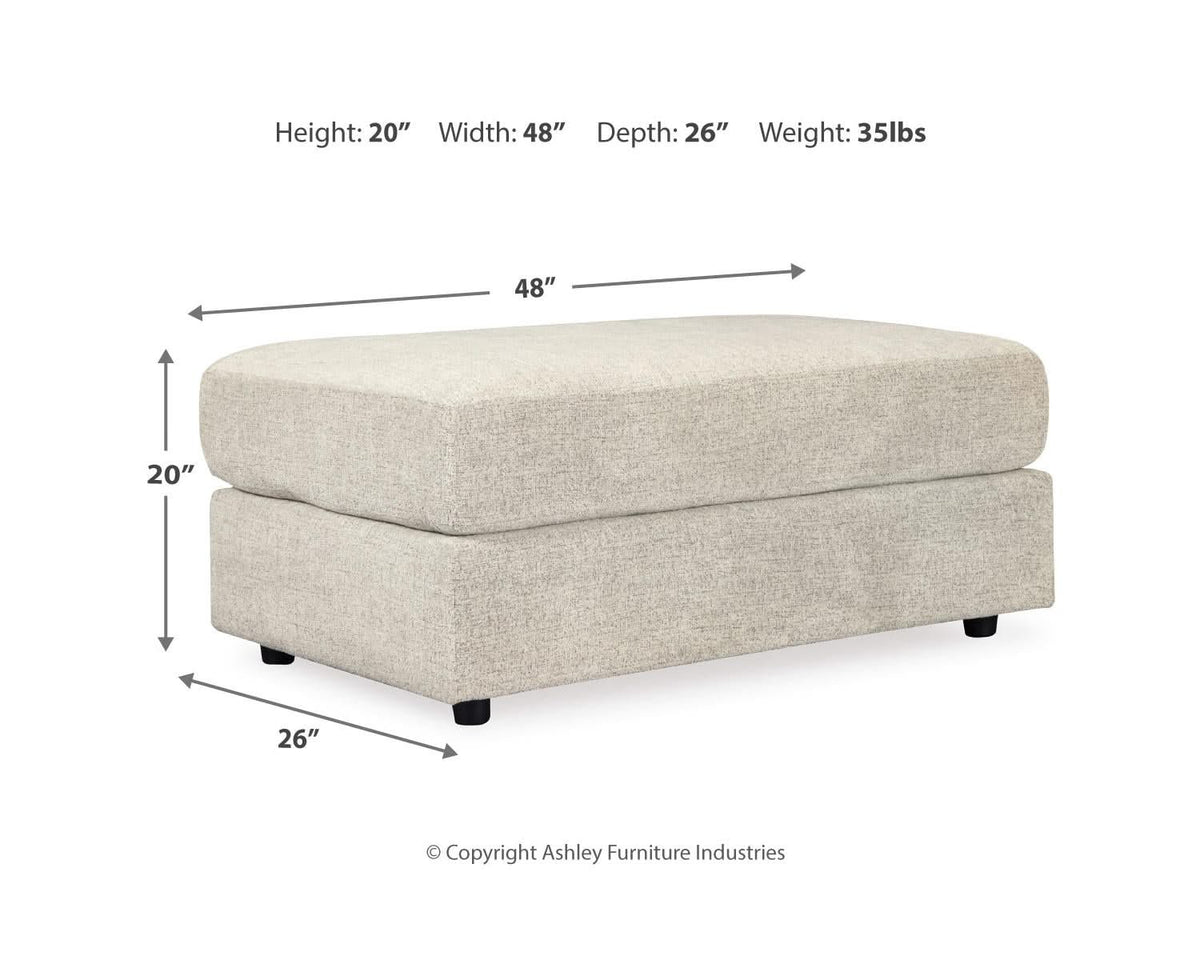 Sofá, loveseat, sillón extragrande y otomana Soletren