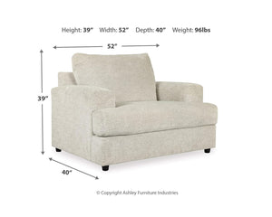 Sofá, loveseat, sillón extragrande y otomana Soletren