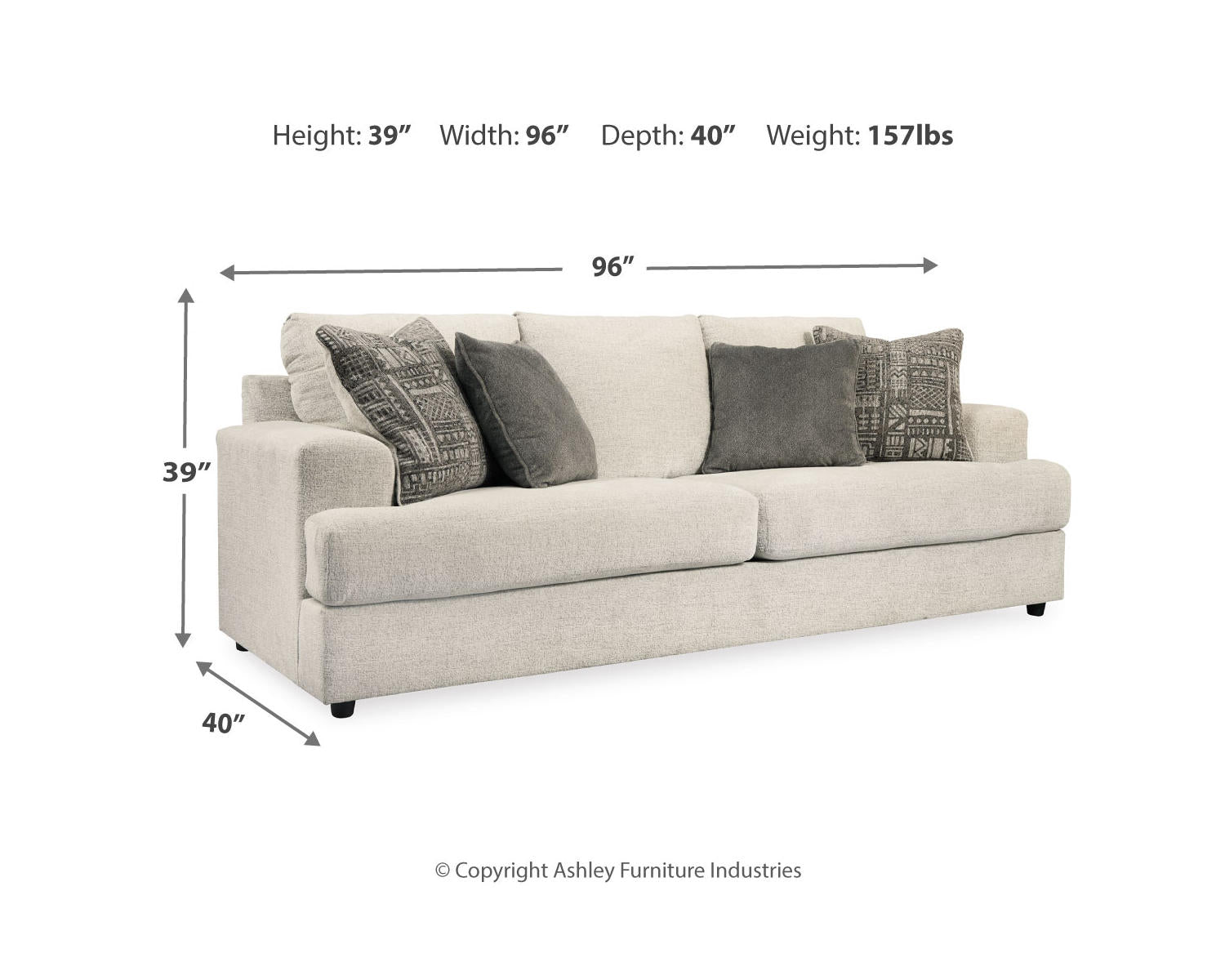 Soletren Sofa, Loveseat, and Ottoman