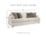 Sofá, loveseat, sillón extragrande y otomana Soletren