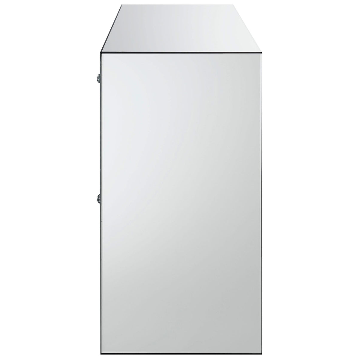 Maya 2-drawer Mirrored Storage Accent Cabinet Silver