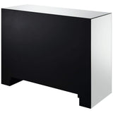 Maya 2-drawer Mirrored Storage Accent Cabinet Silver