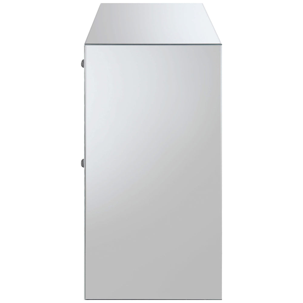 Maya 3-drawer Mirrored Storage Accent Cabinet Silver