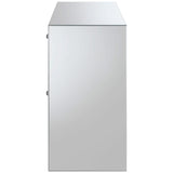 Maya 3-drawer Mirrored Storage Accent Cabinet Silver