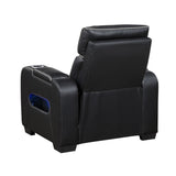 Fairway Collection Power Reclining Chair with Power Headrest, Cup holders and Storage Arms(Top and Side), Charging Ports and LED lighting