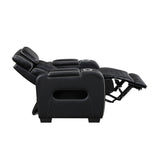Fairway Collection Power Reclining Chair with Power Headrest, Cup holders and Storage Arms(Top and Side), Charging Ports and LED lighting