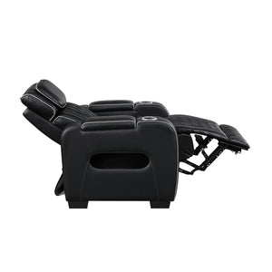 Fairway Collection Power Reclining Chair with Power Headrest, Cup holders and Storage Arms(Top and Side), Charging Ports and LED lighting