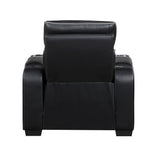 Fairway Collection Power Reclining Chair with Power Headrest, Cup holders and Storage Arms(Top and Side), Charging Ports and LED lighting