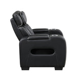 Fairway Collection Power Reclining Chair with Power Headrest, Cup holders and Storage Arms(Top and Side), Charging Ports and LED lighting