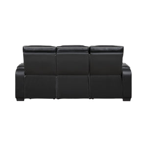 Fairway Collection Power Double Reclining Sofa with Center Drop-Down Cup Holders, Power Headrests, Storage Arms(Top and Side), Cup holders and Reading Lights, Two Wireless Chargers, Charging Ports and LED Lighting