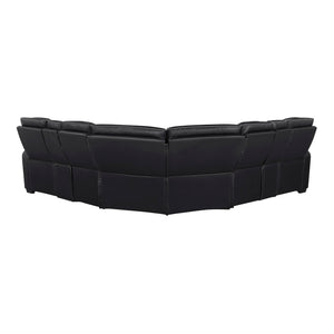 Fairway Collection 3-Piece Power Reclining Sectional with Consoles, Power Headrests, Storage Arms(Top and Side), Cup holders, Charging Ports, Wireless speakers and LED lighting