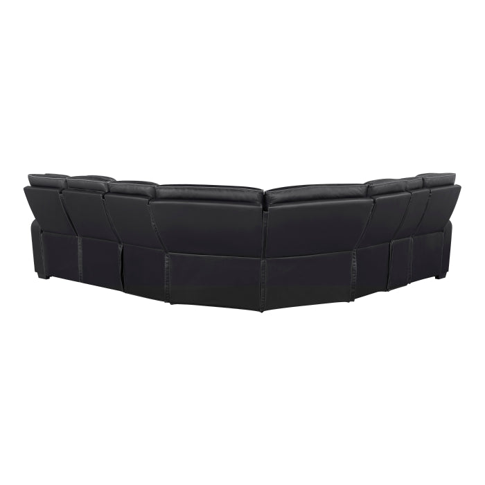 Fairway Collection 3-Piece Power Reclining Sectional with Left Side Console, Drop-Down Cup Holders, Power Headrests, Storage Arms(Top and Side), Cup holders, Reading Lights, Charging Ports, Wireless speakers, Two Wireless Chargers, and LED lighting