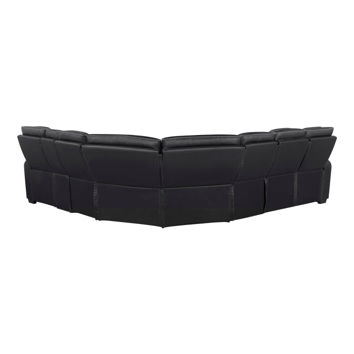 Fairway Collection 3-Piece Power Reclining Sectional with Right Side Console, Drop-Down Cup Holders, Power Headrests, Storage Arms(Top and Side), Cup holders, Reading Lights, Charging Ports, Wireless speakers, Two Wireless Chargers, and LED lighting