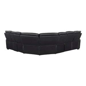 Fairway Collection 3-Piece Power Reclining Sectional with Right Side Console, Drop-Down Cup Holders, Power Headrests, Storage Arms(Top and Side), Cup holders, Reading Lights, Charging Ports, Wireless speakers, Two Wireless Chargers, and LED lighting