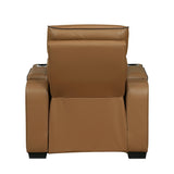 Fairway Collection Power Reclining Chair with Power Headrest, Cup holders and Storage Arms(Top and Side), Charging Ports and LED lighting