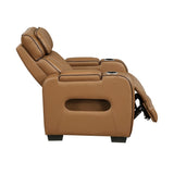 Fairway Collection Power Reclining Chair with Power Headrest, Cup holders and Storage Arms(Top and Side), Charging Ports and LED lighting