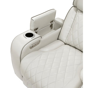 Fairway Collection Power Reclining Chair with Power Headrest, Cup holders and Storage Arms(Top and Side), Charging Ports and LED lighting