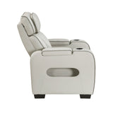 Fairway Collection Power Reclining Chair with Power Headrest, Cup holders and Storage Arms(Top and Side), Charging Ports and LED lighting