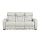 Fairway Collection Power Double Reclining Sofa with Center Drop-Down Cup Holders, Power Headrests, Storage Arms(Top and Side), Cup holders and Reading Lights, Two Wireless Chargers, Charging Ports and LED Lighting