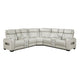 Fairway Collection 3-Piece Power Reclining Sectional with Consoles, Power Headrests, Storage Arms(Top and Side), Cup holders, Charging Ports, Wireless speakers and LED lighting