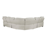 Fairway Collection 3-Piece Power Reclining Sectional with Left Side Console, Drop-Down Cup Holders, Power Headrests, Storage Arms(Top and Side), Cup holders, Reading Lights, Charging Ports, Wireless speakers, Two Wireless Chargers, and LED lighting