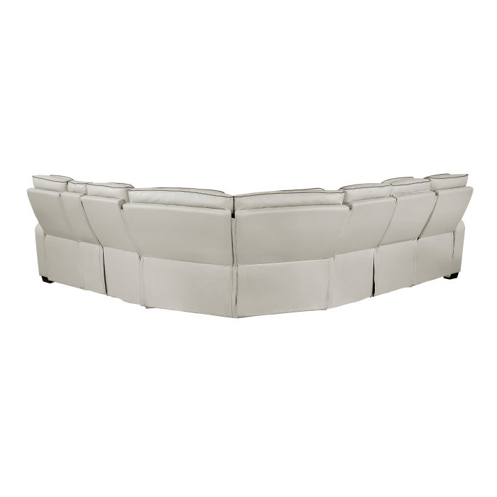 Fairway Collection 3-Piece Power Reclining Sectional with Right Side Console, Drop-Down Cup Holders, Power Headrests, Storage Arms(Top and Side), Cup holders, Reading Lights, Charging Ports, Wireless speakers, Two Wireless Chargers, and LED lighting