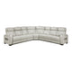 Fairway Collection 3-Piece Power Reclining Sectional with Center Drop-Down Cup Holders, Power Headrests, Storage Arms(Top and Side), Cup holders, Charging Ports, Reading Lights, Wireless Chargers, Charging Ports and LED Lighting